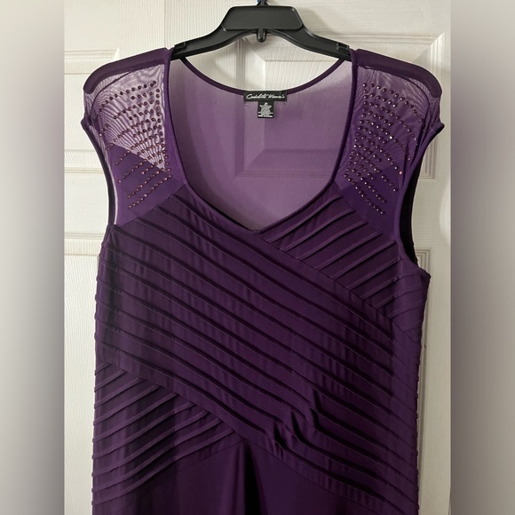 Elegant purple maxi dress size 2X - Picture 4 of 4